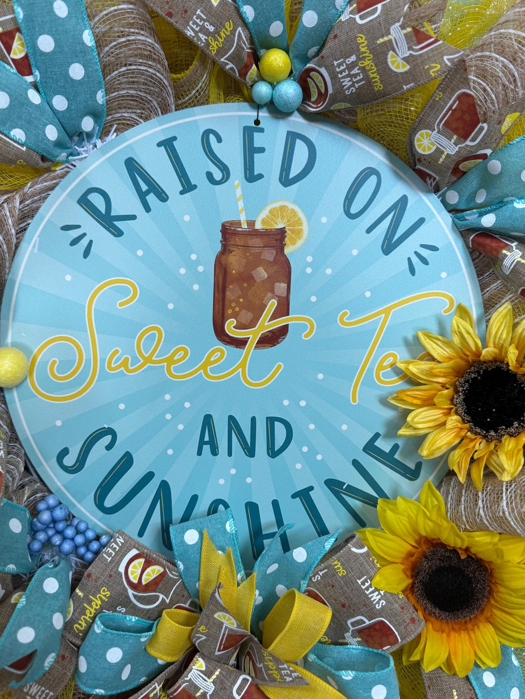 Sunflower Summer Wreath | Sweet Tea Southern Porch Decor