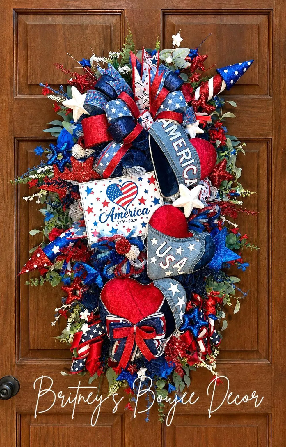 Oversized Patriotic Door Swag