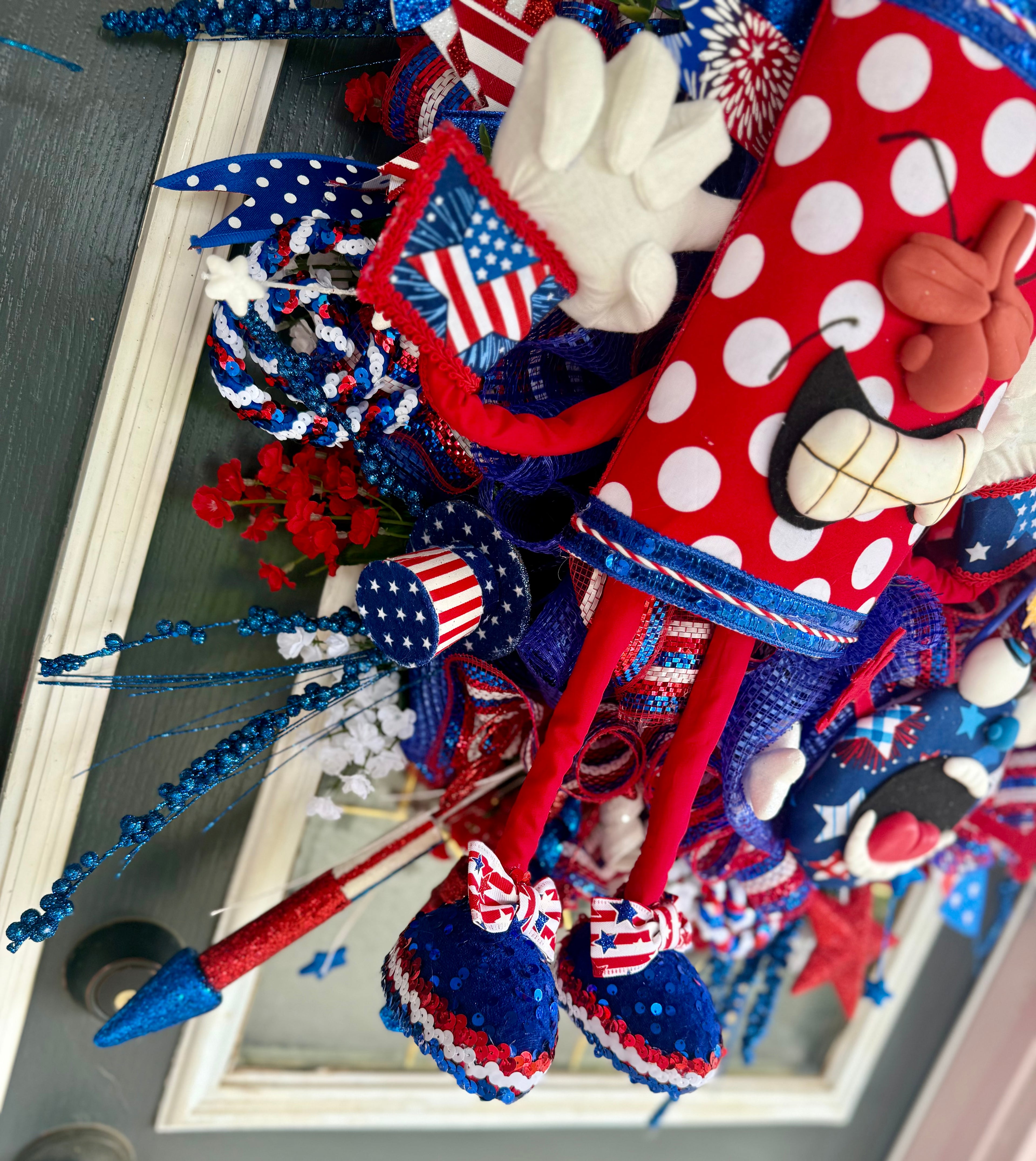 🎆 Firecracker Frenzy Patriotic Door Wreath