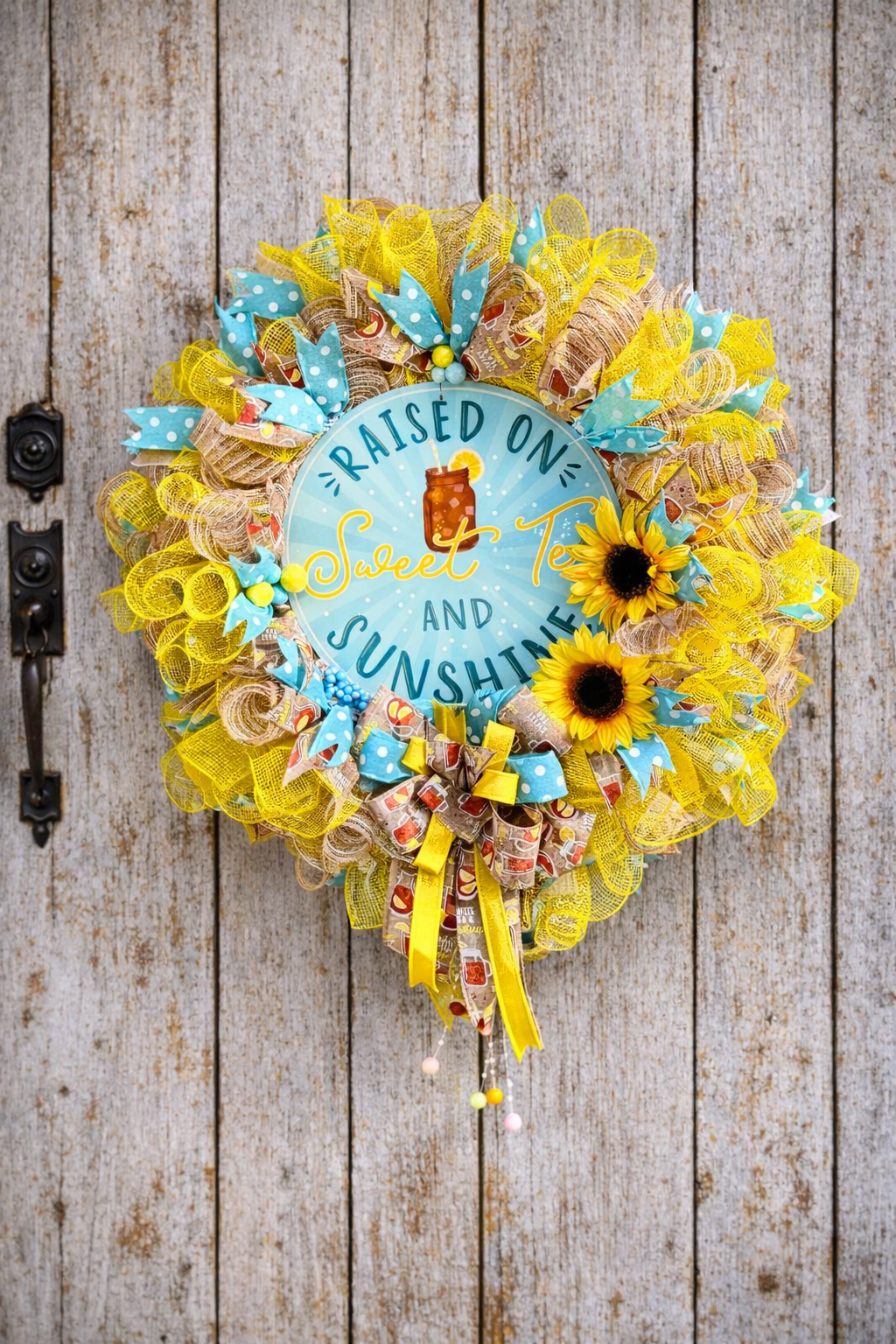 Sunflower Summer Wreath | Sweet Tea Southern Porch Decor