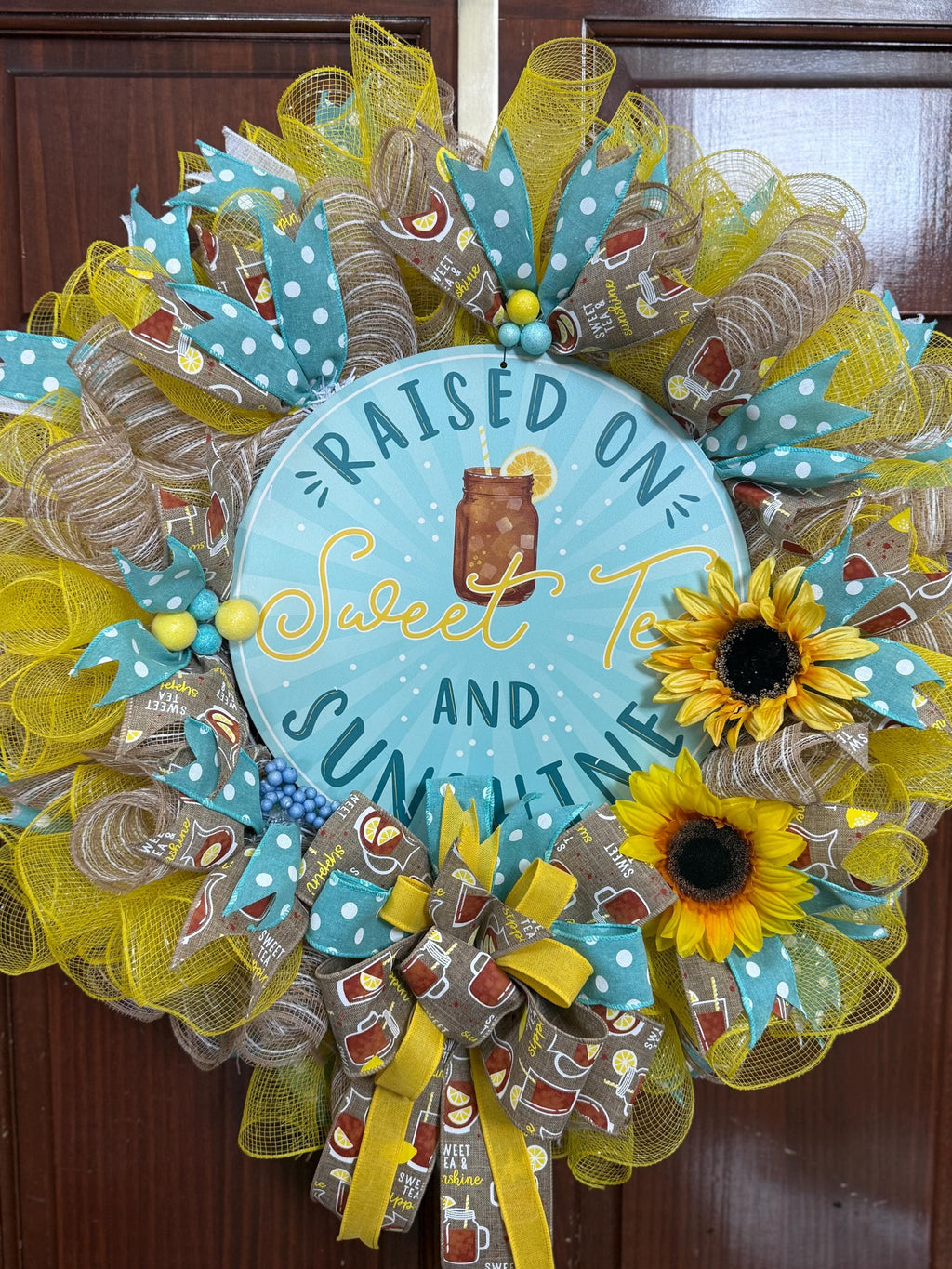 Sunflower Summer Wreath | Sweet Tea Southern Porch Decor